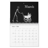 Calendrier d'art X-Ray 1 - Noir et blanc (Mar 2026)