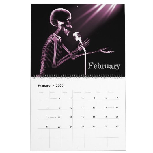 Calendrier d'art X-Ray 3 - rose (Feb 2026)