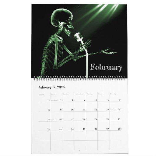 Calendrier d'art X-Ray 5 - Vert (Feb 2026)