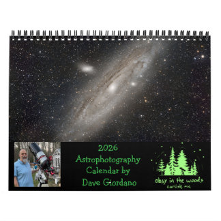 Calendrier d'astrophotographie 2026 par Dave Giord