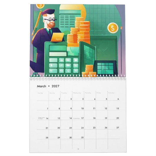 Calendrier Date comptable (Mar 2027)