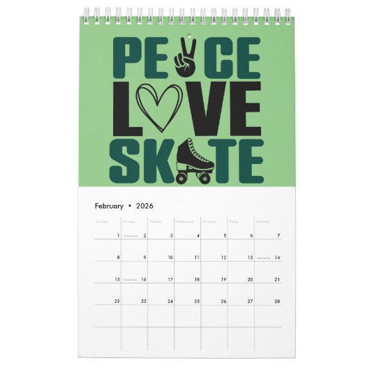 Calendrier Dates de patinage (Feb 2026)