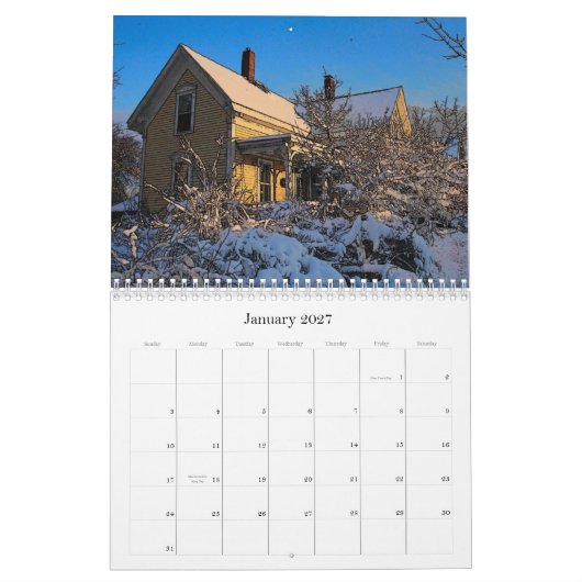 Calendrier d'attractions de bord de la route (Jan 2027)