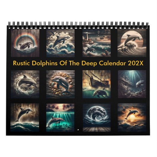 Calendrier Dauphins rustiques de Deep 2025 (Protection)