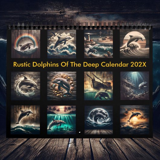 Calendrier Dauphins rustiques de Deep 2025