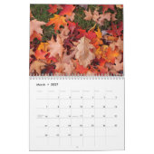 Calendrier d'automne des Feuilles tombés (Mar 2027)