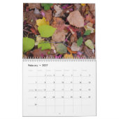 Calendrier d'automne des Feuilles tombés (Feb 2027)