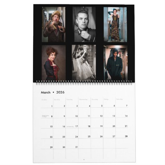 Calendrier Davy Mack - à l'arrière plan (Mar 2026)