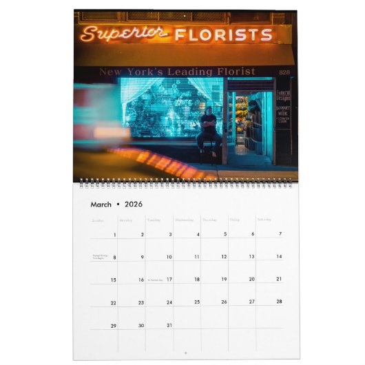 Calendrier Davy Mack NYC (Mar 2026)