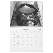 Calendrier DC de Washington dans noir et le blanc (Feb 2026)