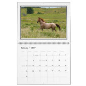 Calendrier de 12 chevaux de mois beau, grand (Feb 2027)