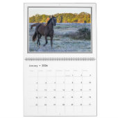 Calendrier de 12 chevaux de mois beau, grand (Jan 2026)