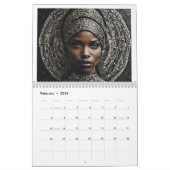 Calendrier de 12 mois 2026 avec femmes noires (Feb 2026)