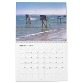 Calendrier de 12 mois au bord de l'eau (Feb 2026)