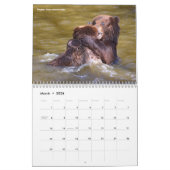 Calendrier de 12 mois des animaux en action (Mar 2026)