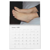 Calendrier de 12 mois des pieds de callie (Jan 2027)
