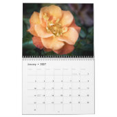 Calendrier de 12 mois en Rose anglais (Jan 2027)