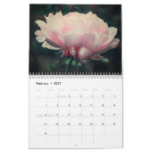Calendrier de 12 mois en Rose anglais (Feb 2027)