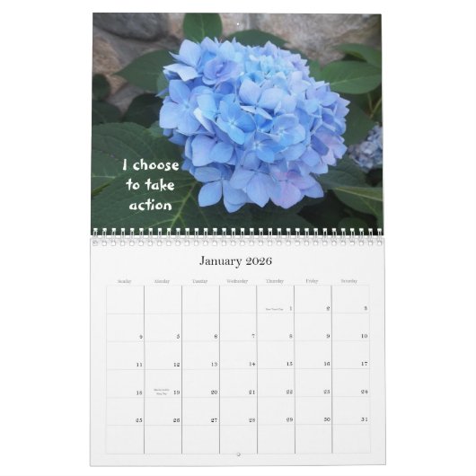 Calendrier de 2012 fleurs (Jan 2026)