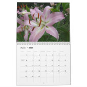 Calendrier de 2012 fleurs (Mar 2026)