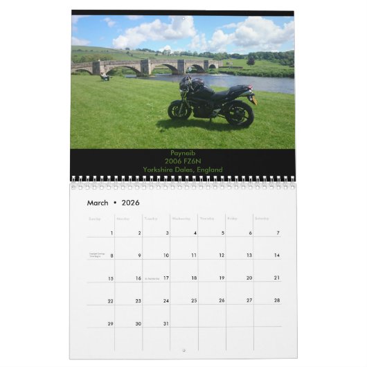 Calendrier de 2016 FZ6-Forum (Mar 2026)