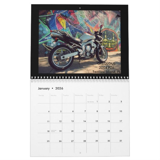 Calendrier de 2016 FZ6-Forum (Jan 2026)