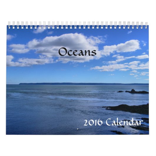 Calendrier de 2016 océans de calendrier (Protection)