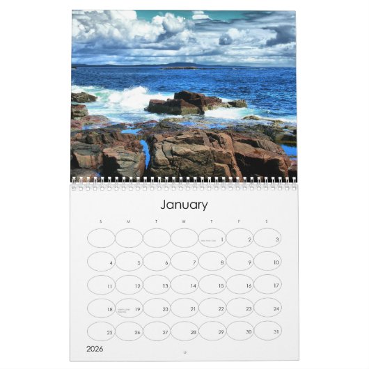 Calendrier de 2016 océans de calendrier (Jan 2026)