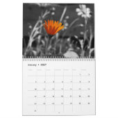 Calendrier de 2017 fleurs (Jan 2027)