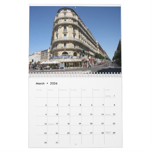 Calendrier de 2018 notes de voyage (Mar 2026)