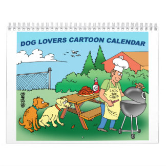 Calendrier de bande dessinée de chien