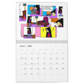 Calendrier de "bandes dessinées de dimanche" du (Mar 2026)