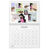 Calendrier de "bandes dessinées de dimanche" du (Jan 2026)