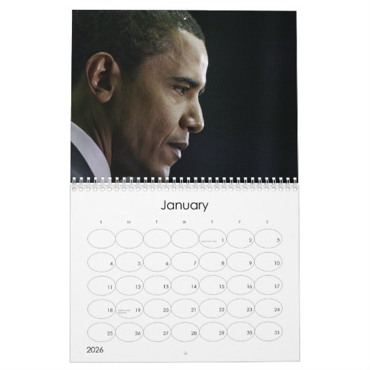 Calendrier de Barack Obama (Jan 2026)
