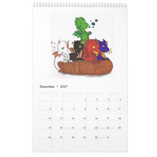 Calendrier de Beasties de bébé (Dec 2027)