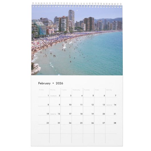 Calendrier de Benidorm (Feb 2026)
