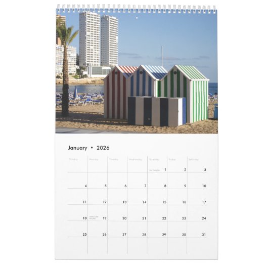 Calendrier de Benidorm (Jan 2026)