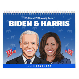 Calendrier de Biden Harris sur l'humour politique