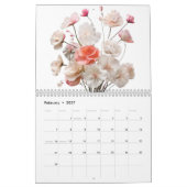 Calendrier de bouquet délicat (Feb 2027)