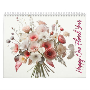 Calendrier de bouquet délicat