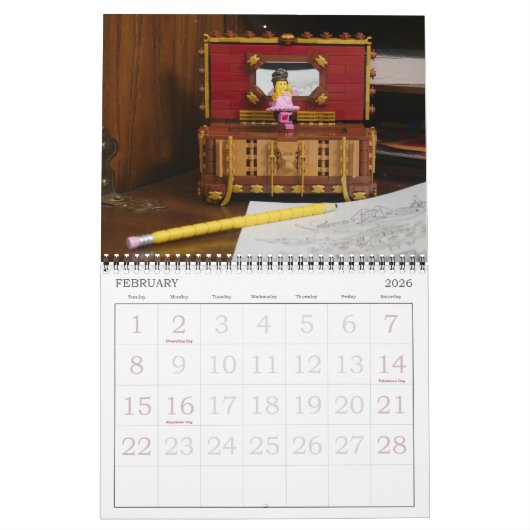 Calendrier de Brick Ninja 2026 (Feb 2026)