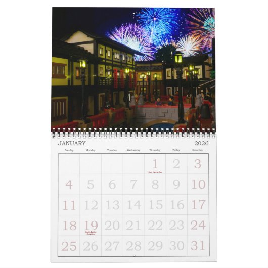 Calendrier de Brick Ninja 2026 (Jan 2026)