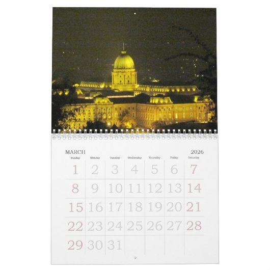 Calendrier de Budapest (Mar 2026)