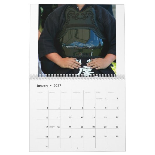 Calendrier de Budokai de 2011 lièges (Jan 2027)