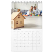 Calendrier de bureau à marque déposée (Mar 2027)
