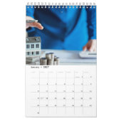 Calendrier de bureau à marque déposée (Jan 2027)