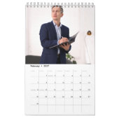Calendrier de bureau à marque déposée (Feb 2027)