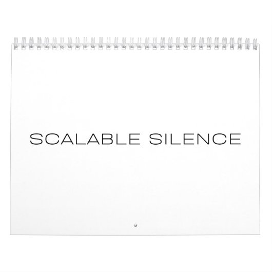 Calendrier de bureau annuel Scalable Silence (Protection)