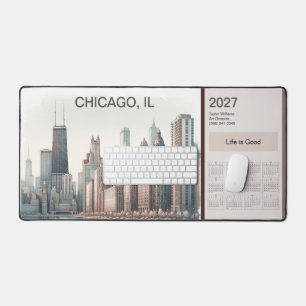 Calendrier de bureau décoration 2027 de la skyline
