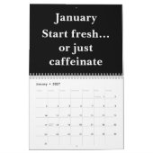 Calendrier de bureau drôle minimaliste 2026 (Jan 2027)